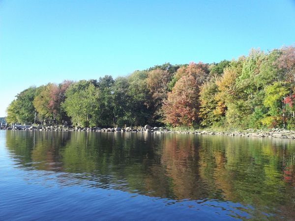 Manchaug Pond Foliage photo