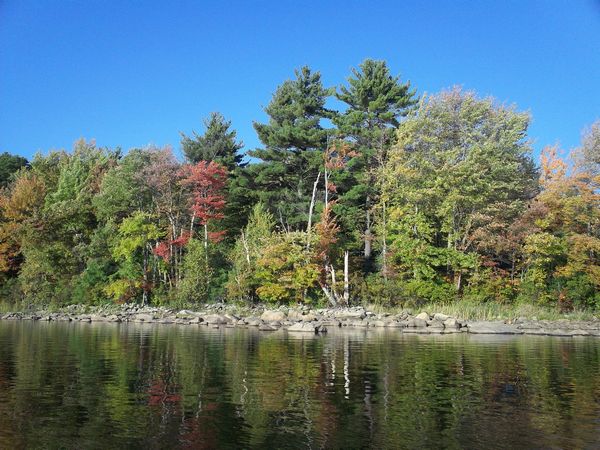 Manchaug Pond Foliage photo