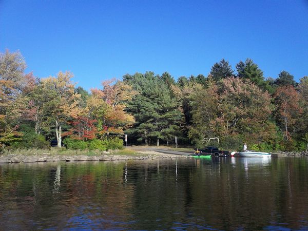 Manchaug Pond Foliage photo