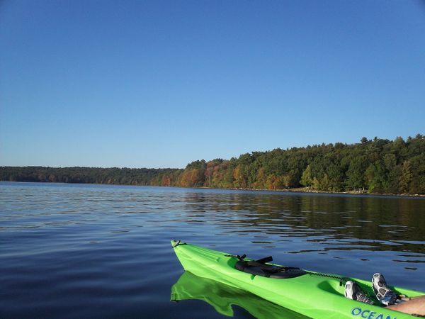 Manchaug Pond Foliage photo