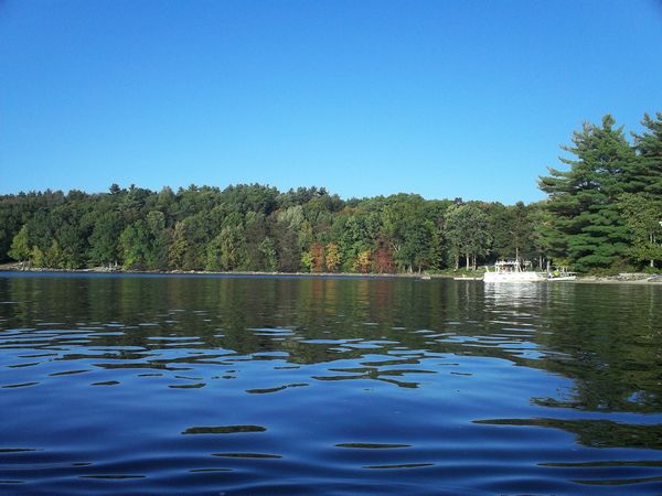 Manchaug Pond Foliage photo