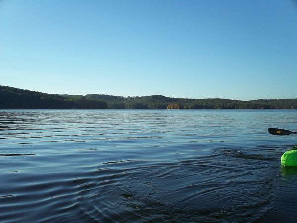 Manchaug Pond Foliage photo