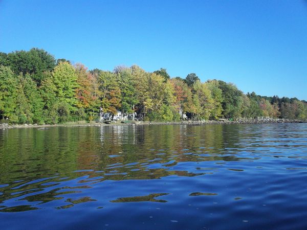 Manchaug Pond Foliage photo