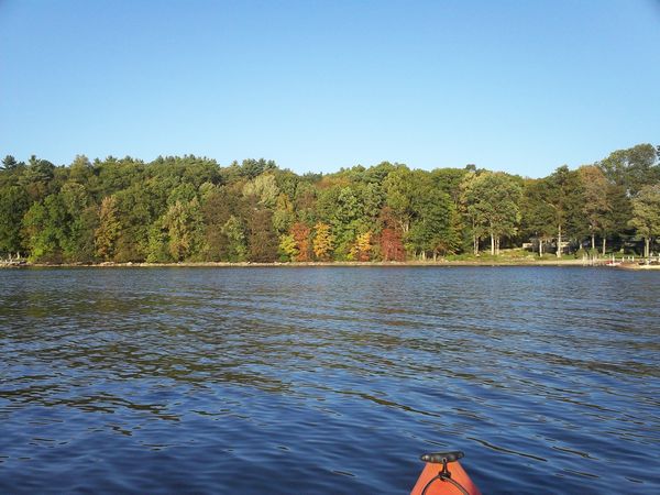 Manchaug Pond Foliage photo