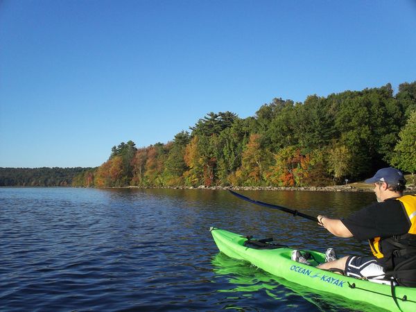Manchaug Pond Foliage photo
