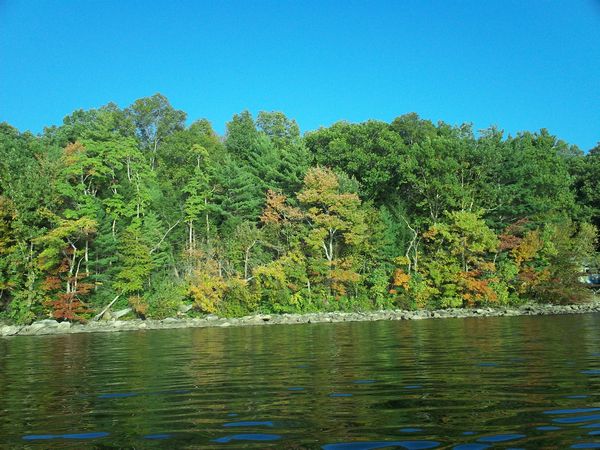 Manchaug Pond Foliage photo