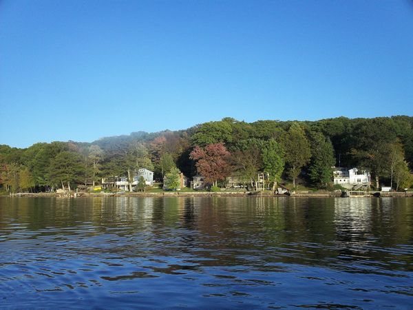 Manchaug Pond Foliage photo