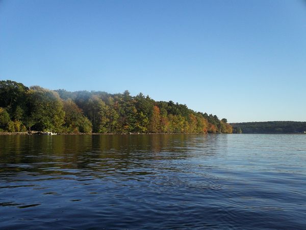 Manchaug Pond Foliage photo