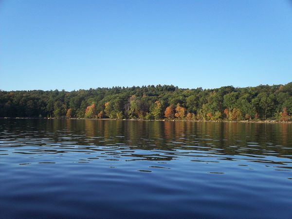 Manchaug Pond Foliage photo