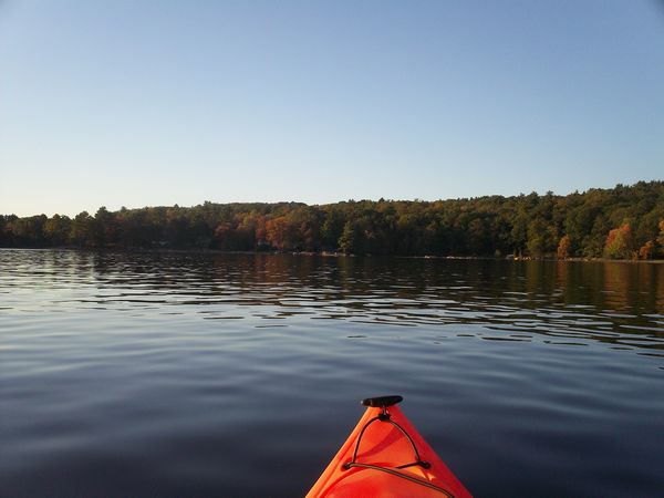 Manchaug Pond Foliage photo