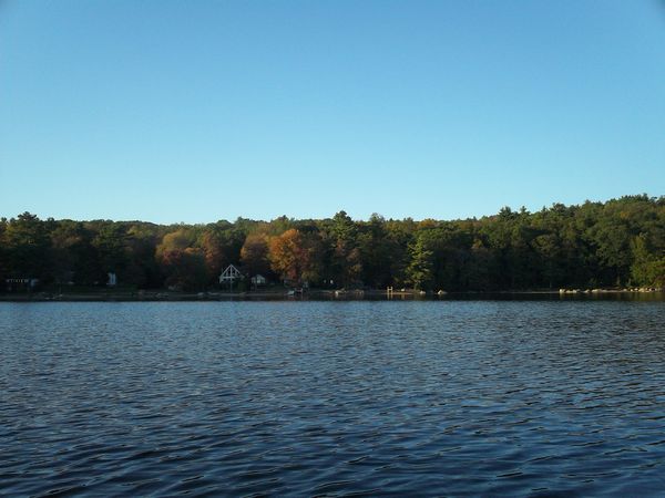 Manchaug Pond Foliage photo