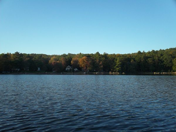 Manchaug Pond Foliage photo