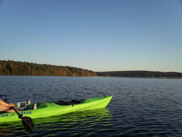 Manchaug Pond Foliage photo