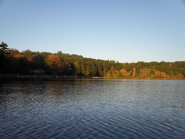 Manchaug Pond Foliage photo