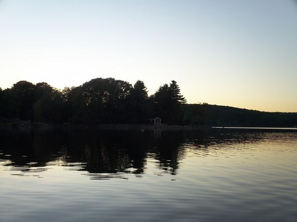 Manchaug Pond Foliage photo