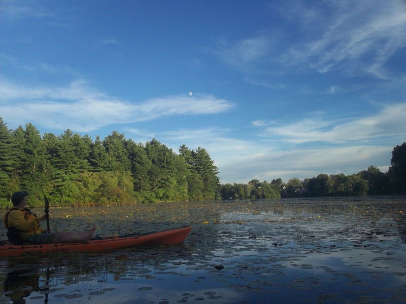 Kayaking Hopedale Pond Hopedale MA photo