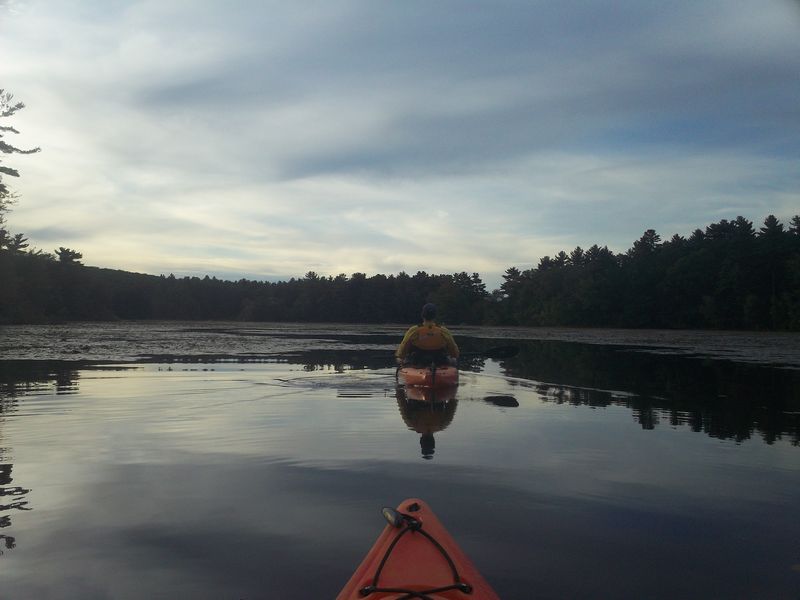 Kayaking Hopedale Pond Hopedale MA photo