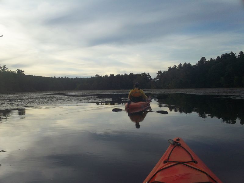 Kayaking Hopedale Pond Hopedale MA photo