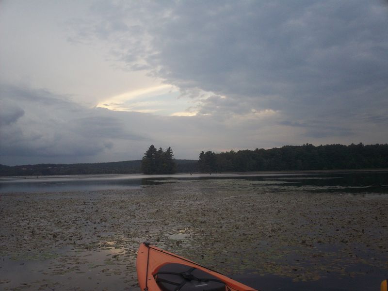 Kayaking on Stump Pond Westboro MA photo