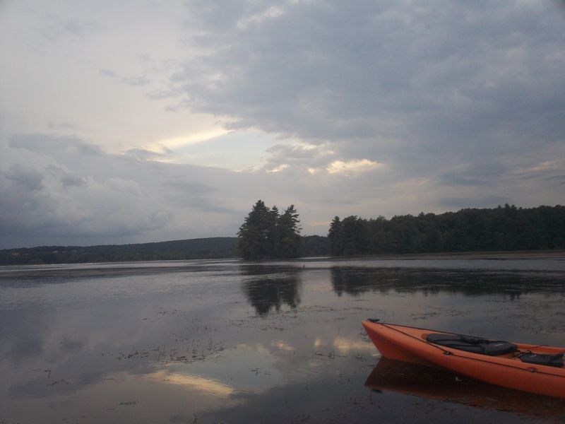 Kayaking on Stump Pond Westboro MA photo