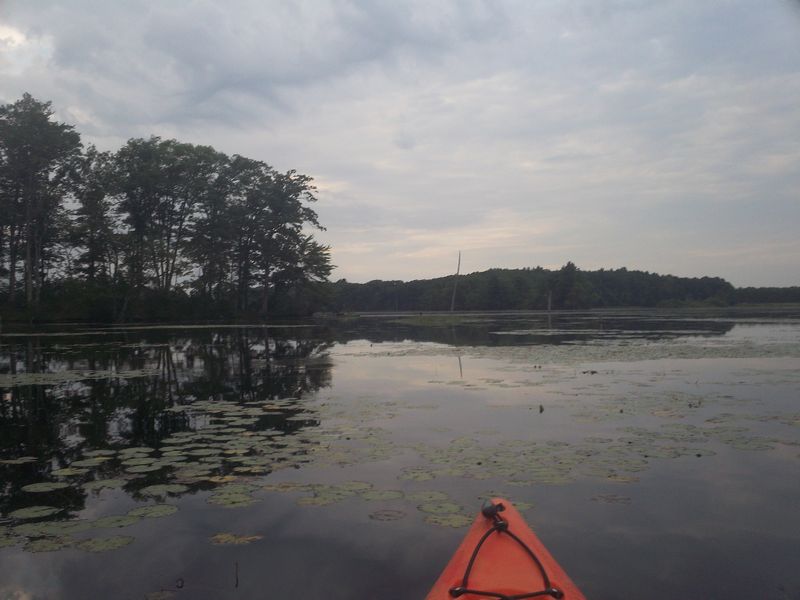 Kayaking on Stump Pond Westboro MA photo