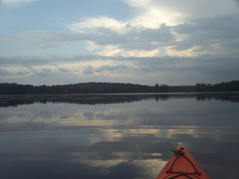 Kayaking on Stump Pond Westboro MA photo