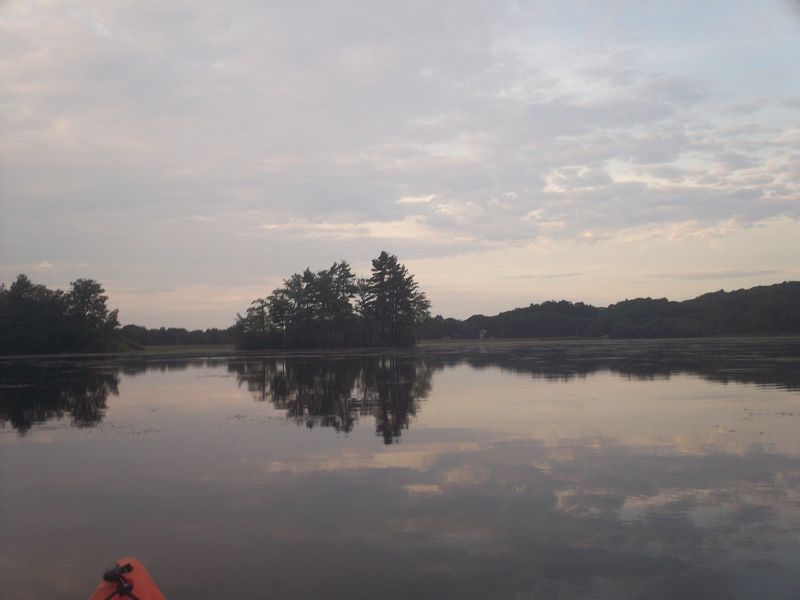 Kayaking on Stump Pond Westboro MA photo